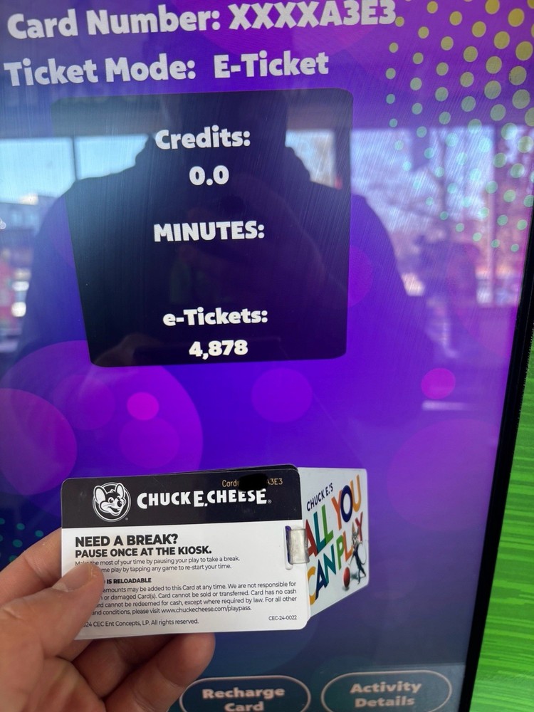 Chuck E Cheese Tickets - 4,800