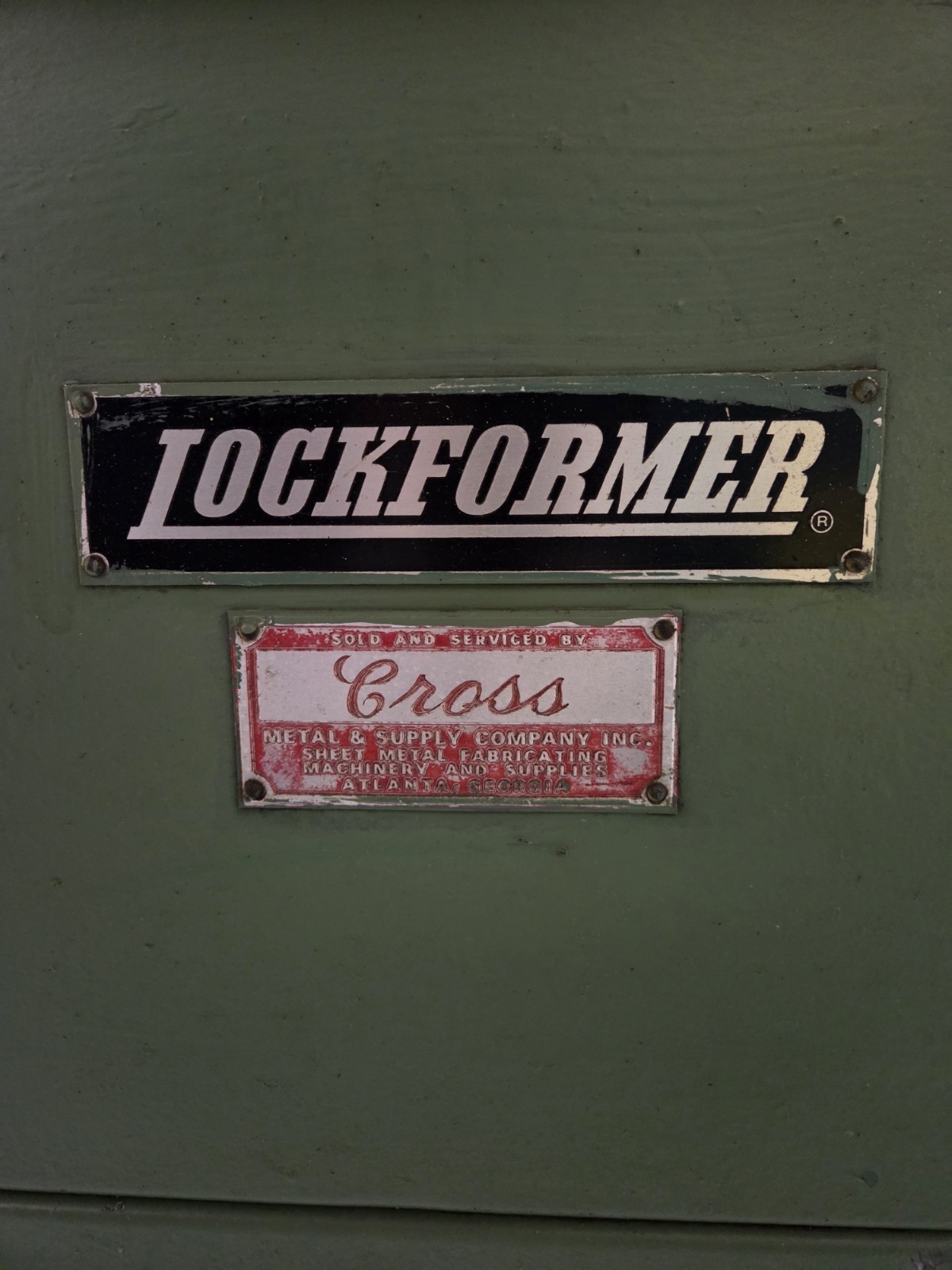 Lockformer 18 Gauge Pittsburgh Roll Former Machine