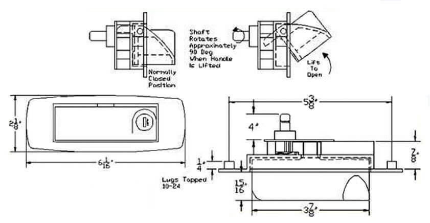 Cargo Handle, Lock for Tonneau Cover | Century T2000H, ML-2000