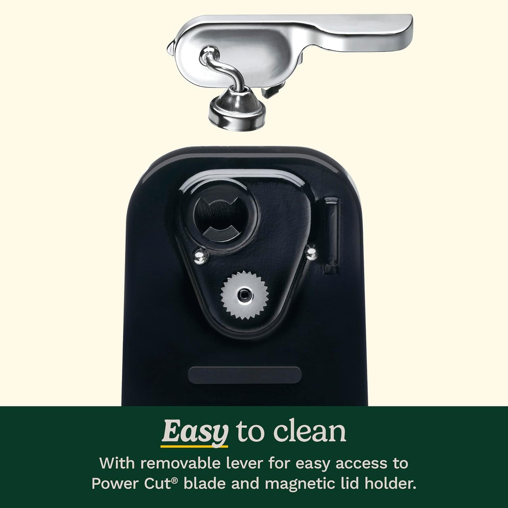 Abrelatas eléctrico de lujo, negro