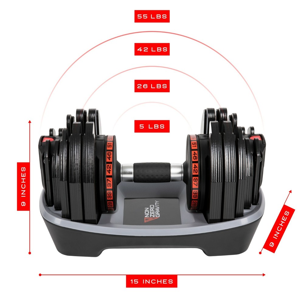 NZG PowerDyne 55lbs Adjustable Dumbbell (Single)