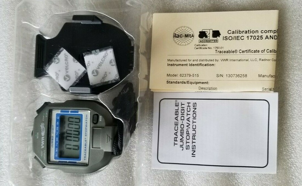 VWR TRACEABLE JUMBO DIGIT STOPWATCH 62379-515