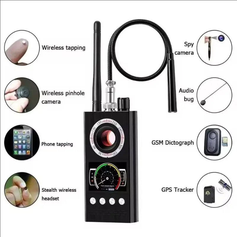 Professional Anti Spy Camera Detector K68 Bug Scanner Security Protection RF Sig