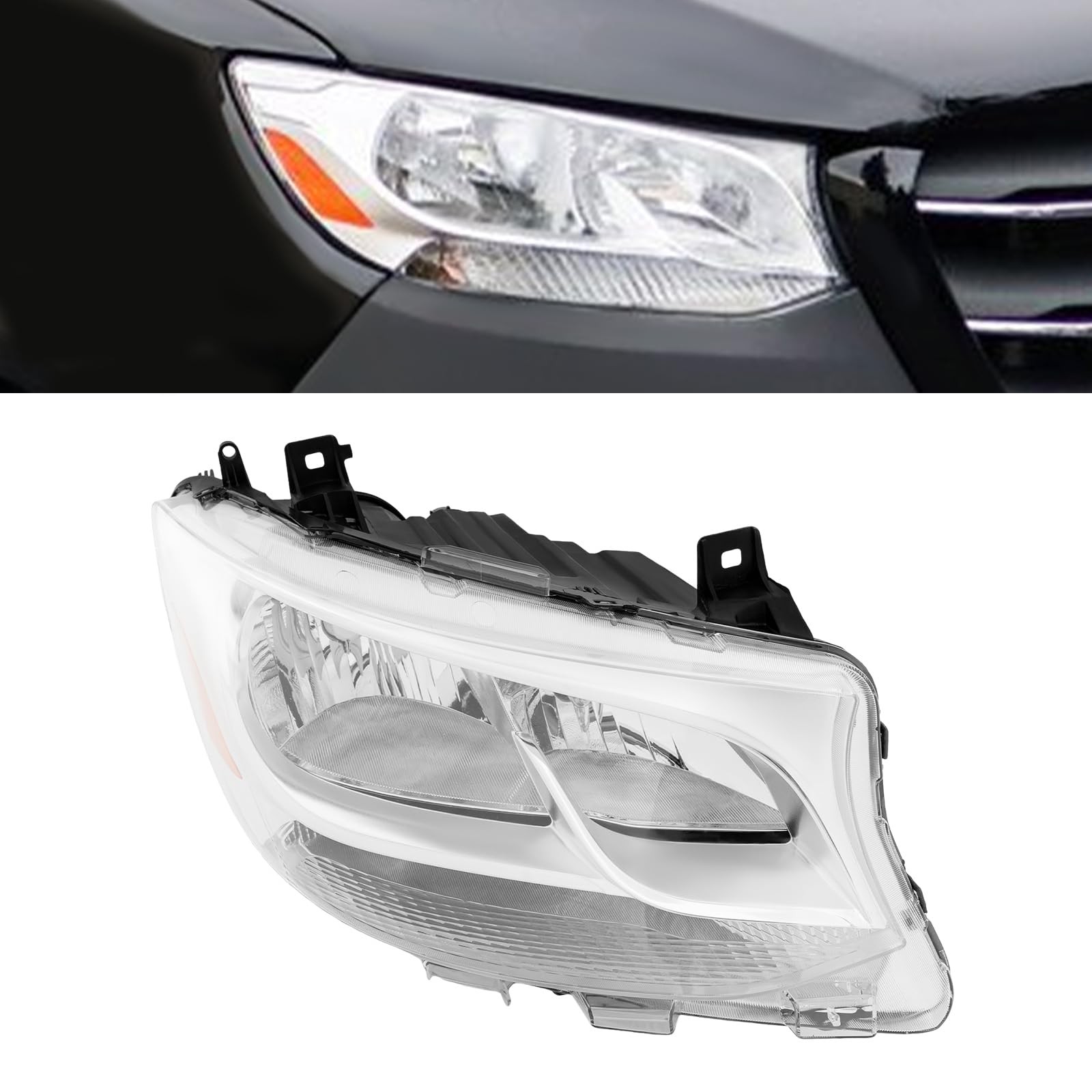 For Mercedes Benz Sprinter Headlight Assembly Halogen Headlamp Right Side