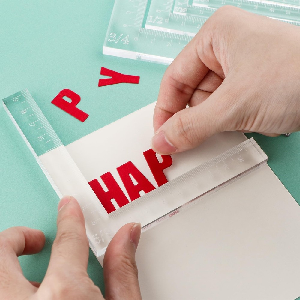 9 Pcs/Set Creative Positioning Pieces Card Corners Helpers with Bone Folder T...