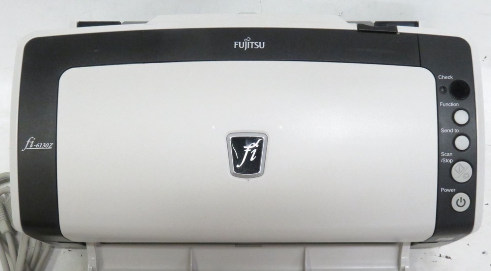 Fujitsu fi-6130z Color Duplex Document Scanner * NEEDS ADAPTER, TRAY