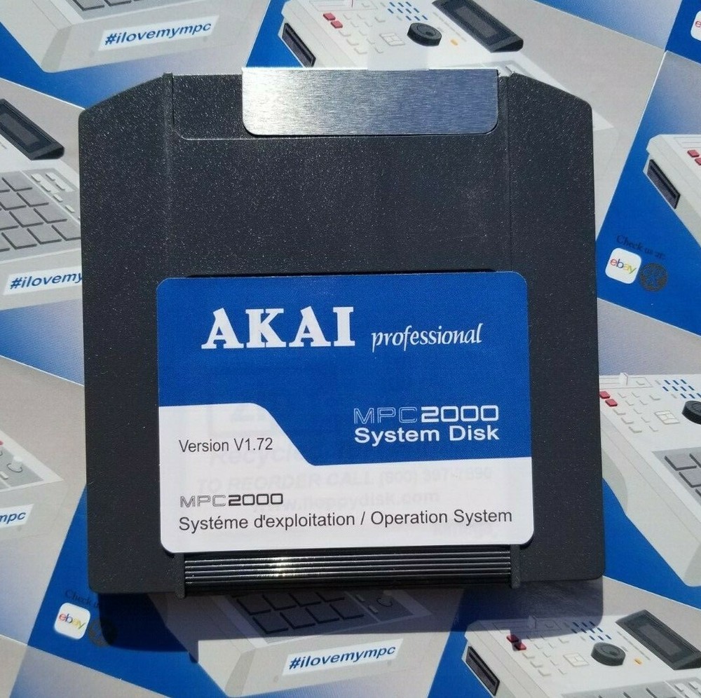 Akai MPC 2000 ZIP 100MB Operating System OS Ver.1.72 (Latest Version) Boot Disk