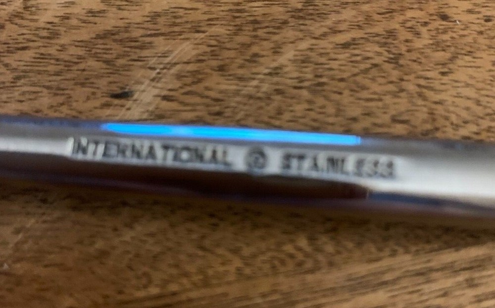 3 Dinner Fork Radial International Silver Stainless Concave Circle