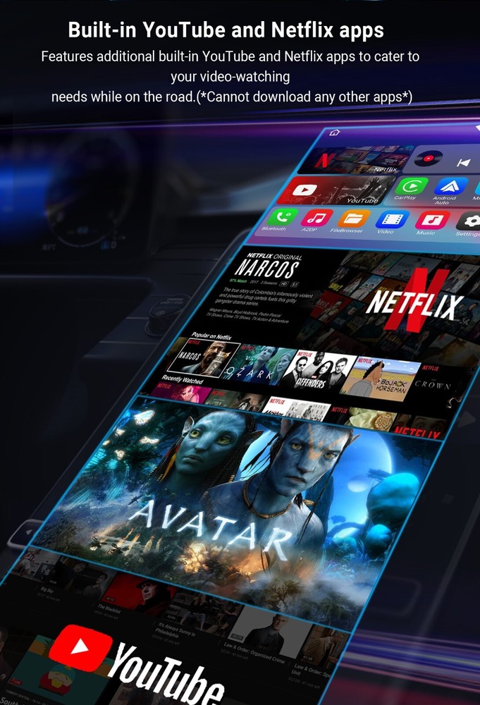 2 in 1 Play2Video AI Box Wireless CarPlay/Android Auto Multimedia Adapter