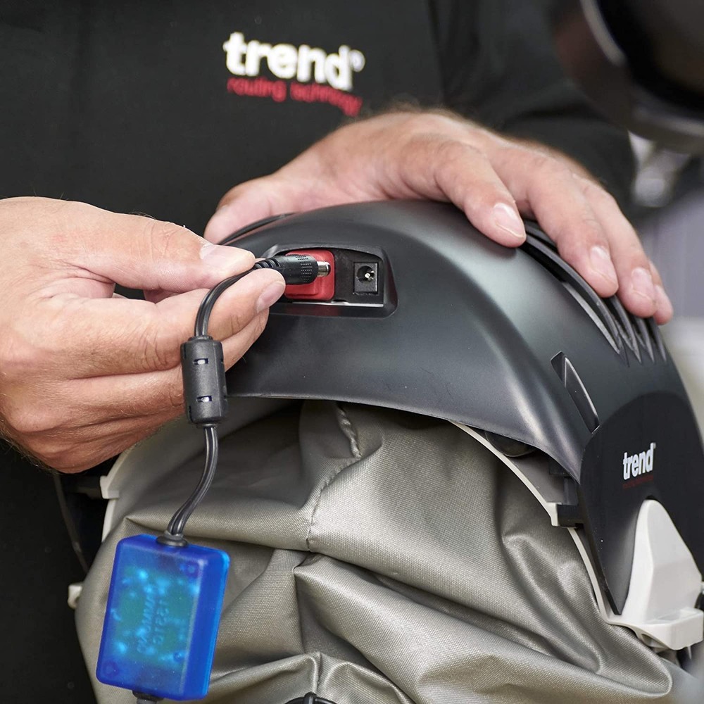 Trend Airshield Pro Full Faceshield, Dust Protector, Battery Powered Air Circ...