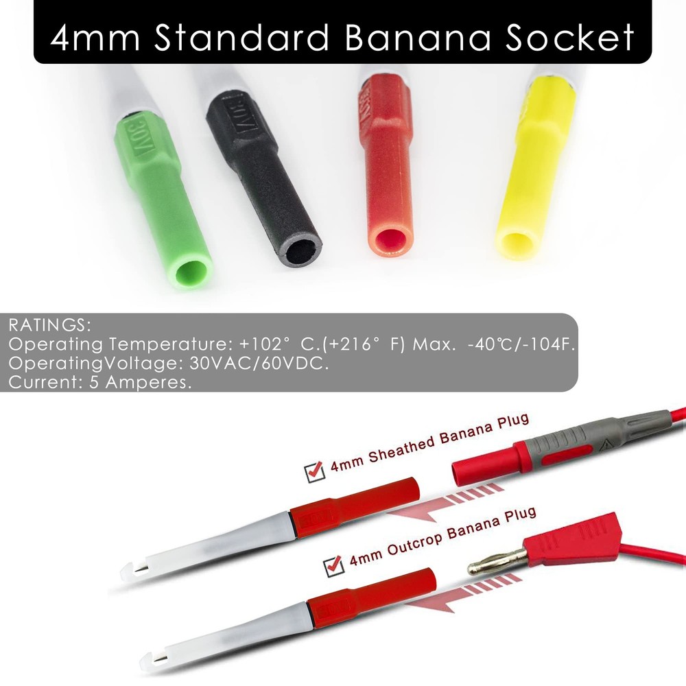 Piercing Test Probes Insulation Wire Needle Probes Set 4 PCS