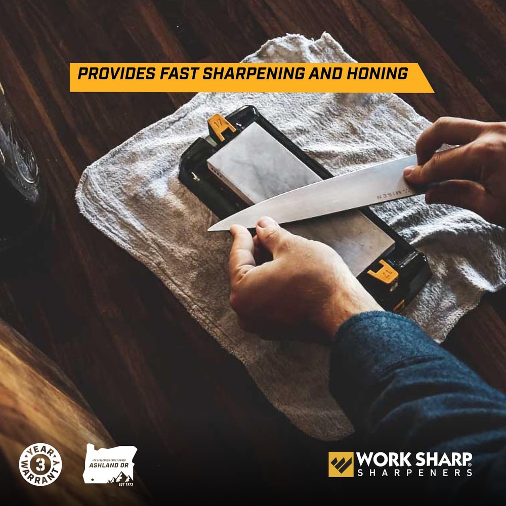 Work Sharp Benchtop Whetstone Knife Sharpener - Kitchen Knives & Edged Tools