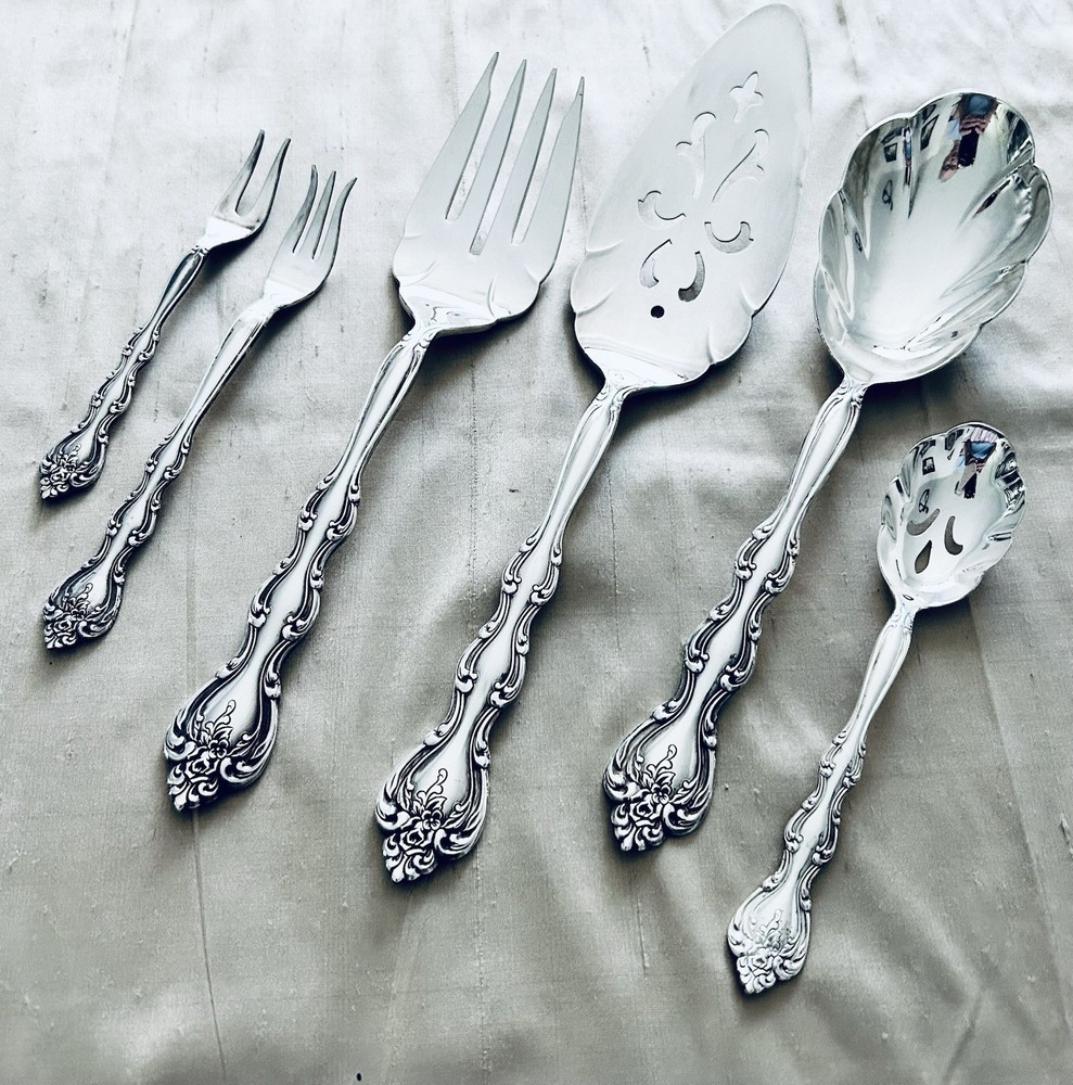 IS International Silverplate Flatware INTERLUDE 1971-1991 - Six Piece Serve Set