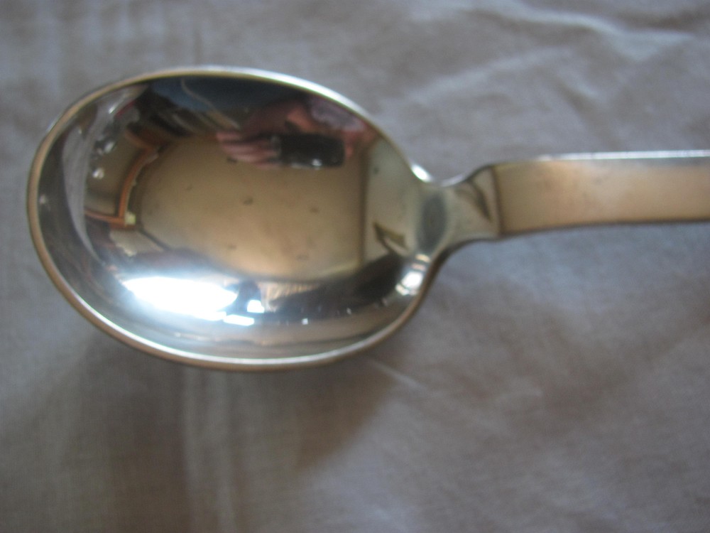Evald Nielsen Denmark Silver 830 - Pattern #33 - Large Serving Spoon