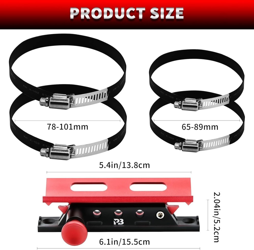 Universal Quick Release Fire Extinguisher Mount, CNC Aluminum Adjustable Roll...