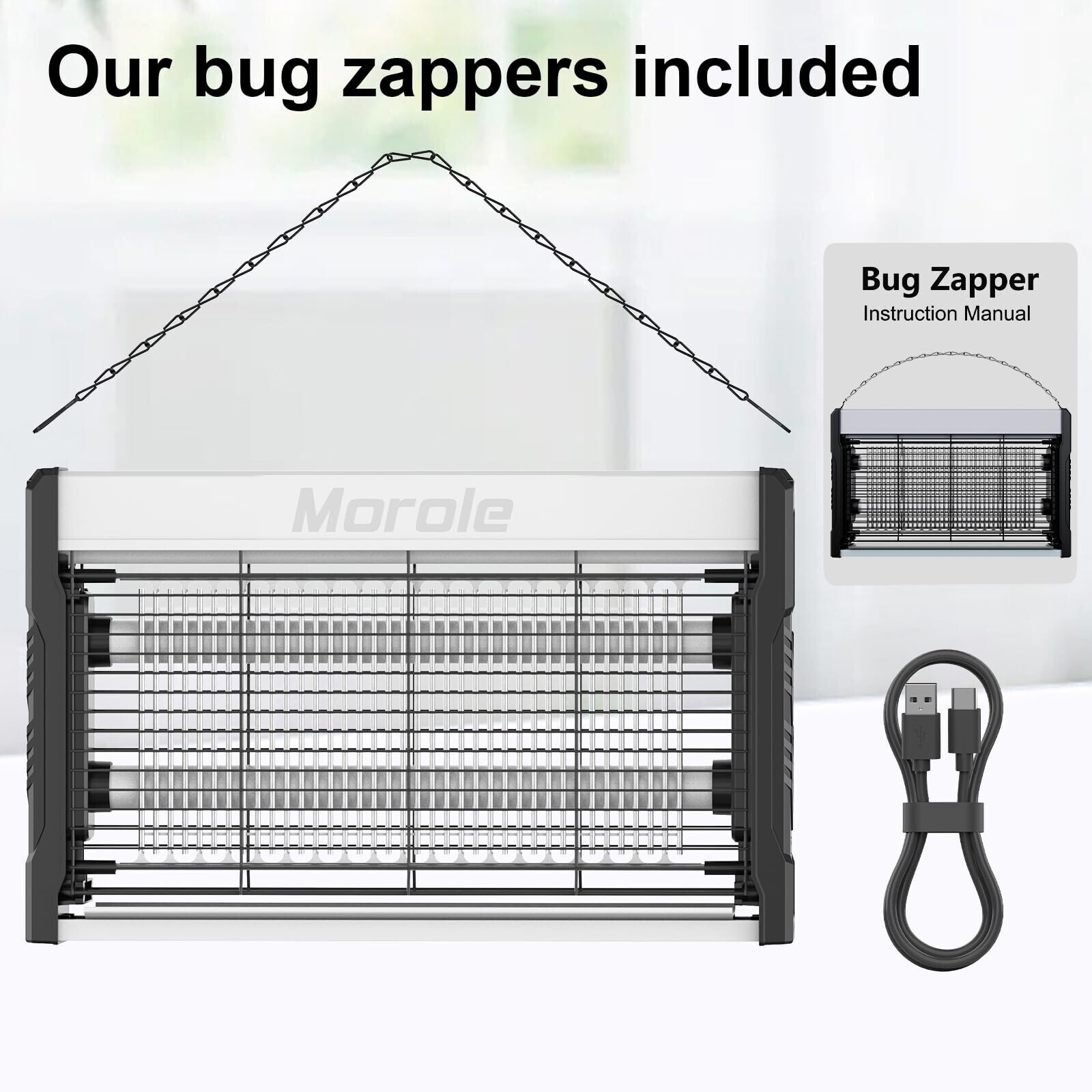 Lamp Insect Killer Mosquito Zapper Bug Pest Fly Trap Electric Indoor Light Lawn