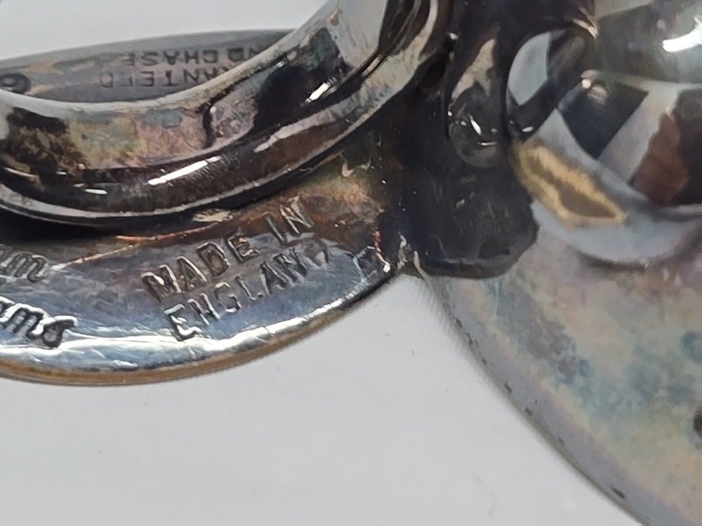 Sommelier wine taster by William Adams Sheffield England Silverplate Vintage