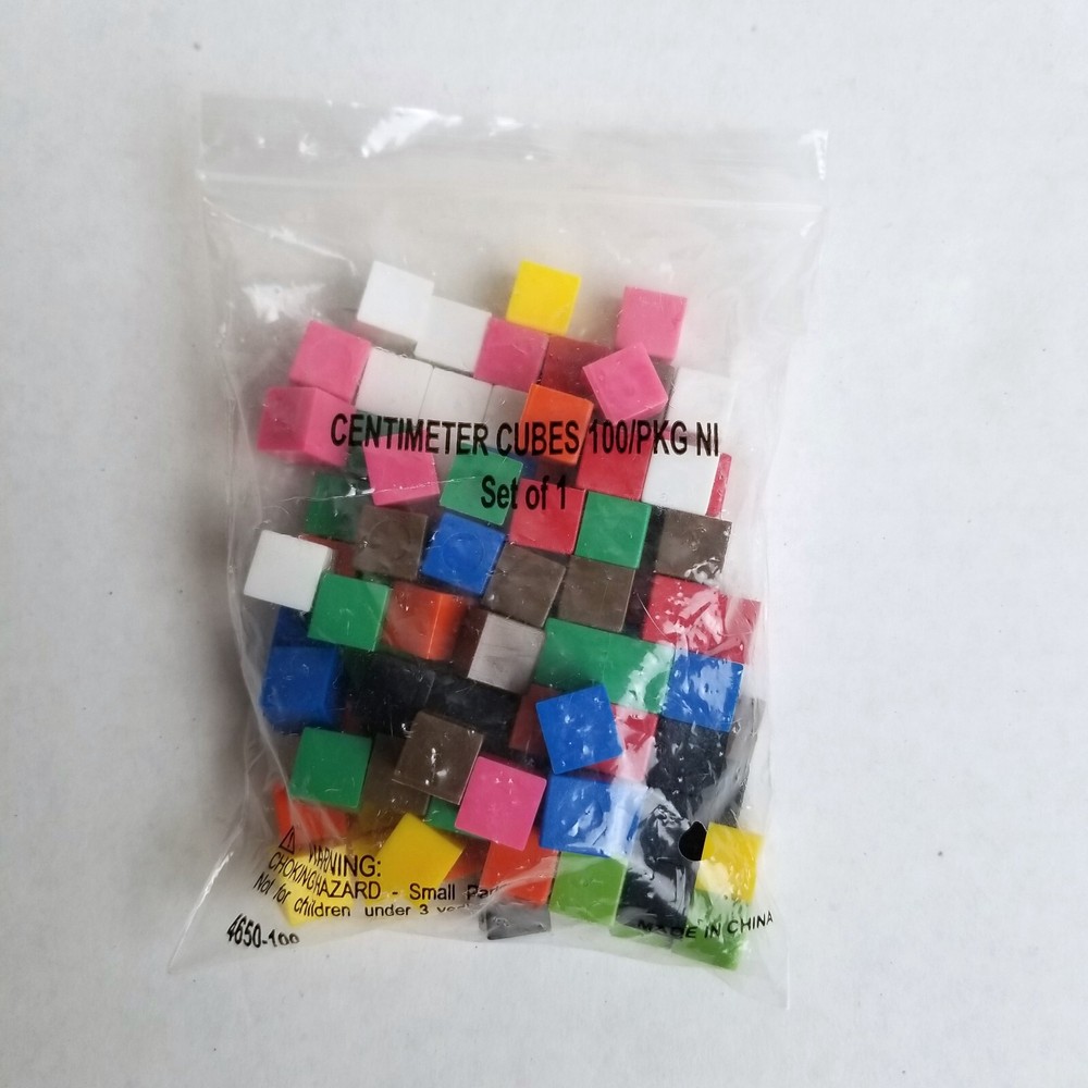 Math Centimeter Cubes 1000pc Learning Manipulatives Homeschool STEM Colors Count