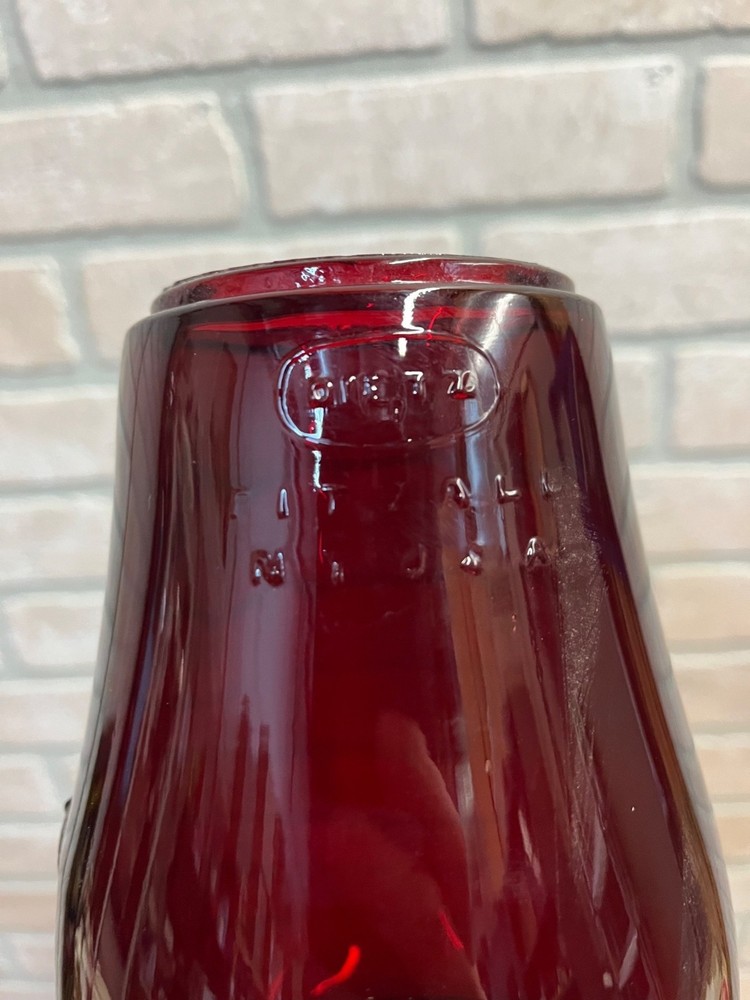 Dietz Fitzall Ruby Red Glass Lantern Globe Replacement 2H Loc-Nob