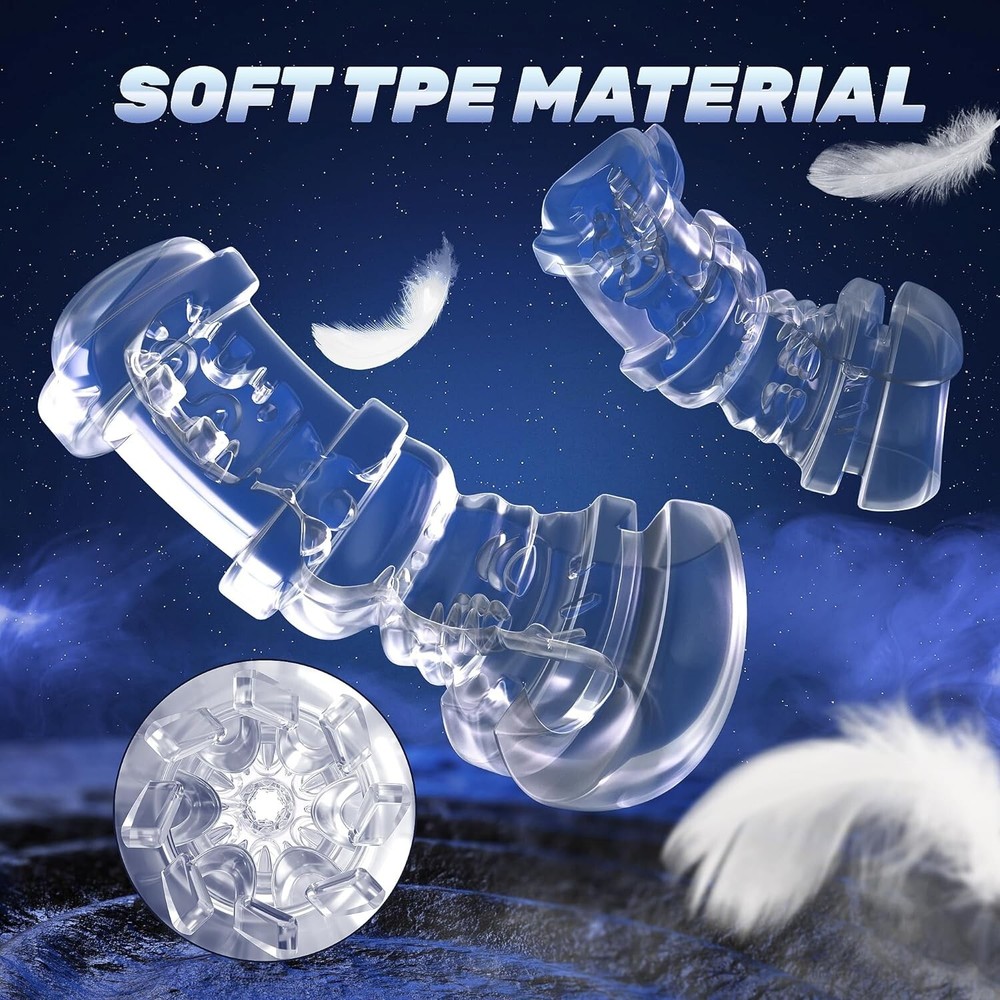 Male Masturbaters Automatic HandsFree Rotating Cup Thrusting Stroker Lubricants
