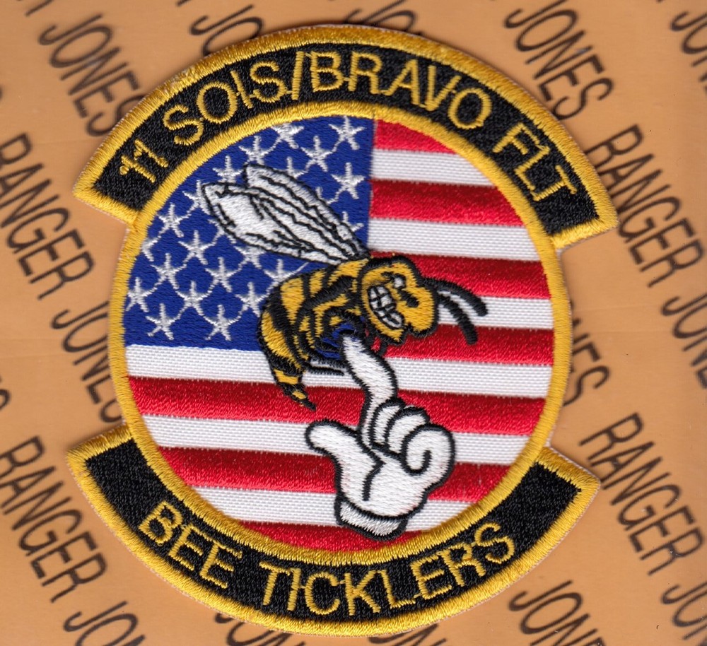 USAF Air Force B Flt SOIS Special Operations Intelligence Sq 3.75" patch c/e