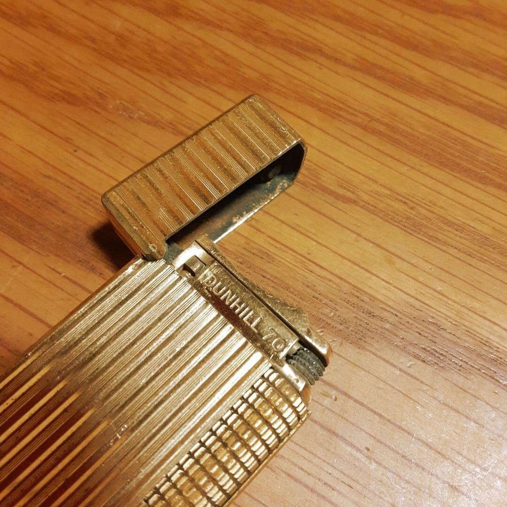 Working Dunhill 70 Rollagas lighter gold without box