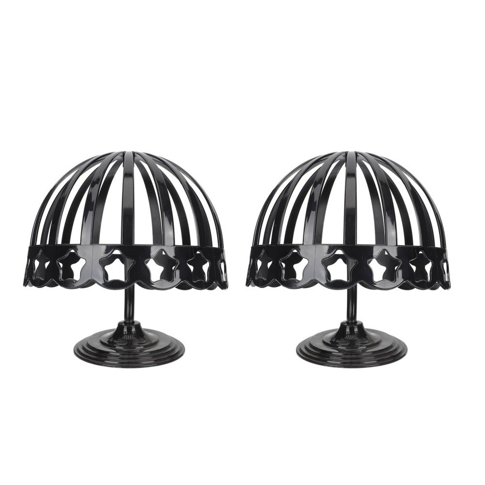 2Pcs Desktop Cap Rack Multifunctional Wig Show Display Support Organizer
