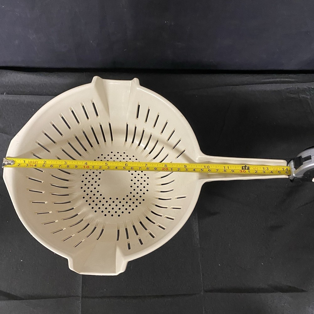 Off-White Double Spout Vintage Colander/Strainer