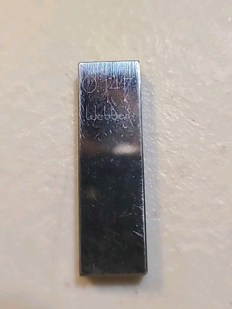 .147 Rectangular Steel Gage Block. WEBBER