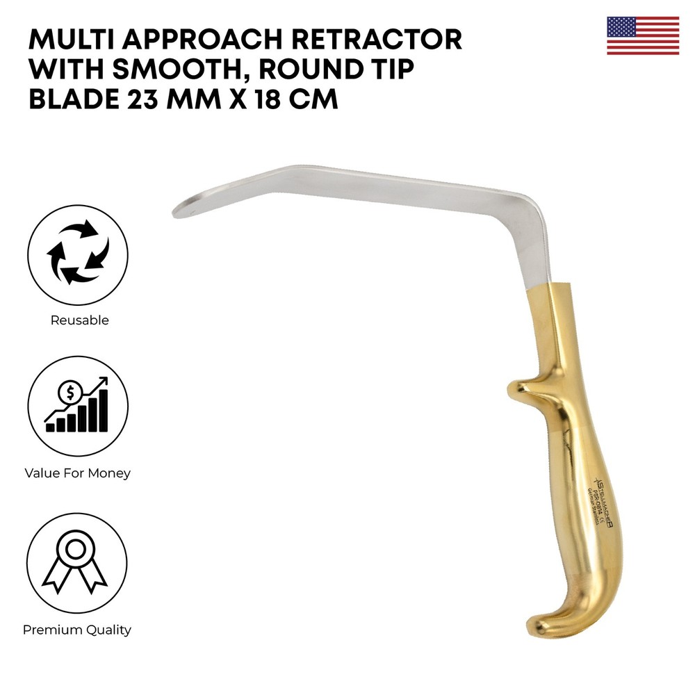 Multi Approach Retractor 23 mm Blade 18 cm Plastic Surgery Instruments German
