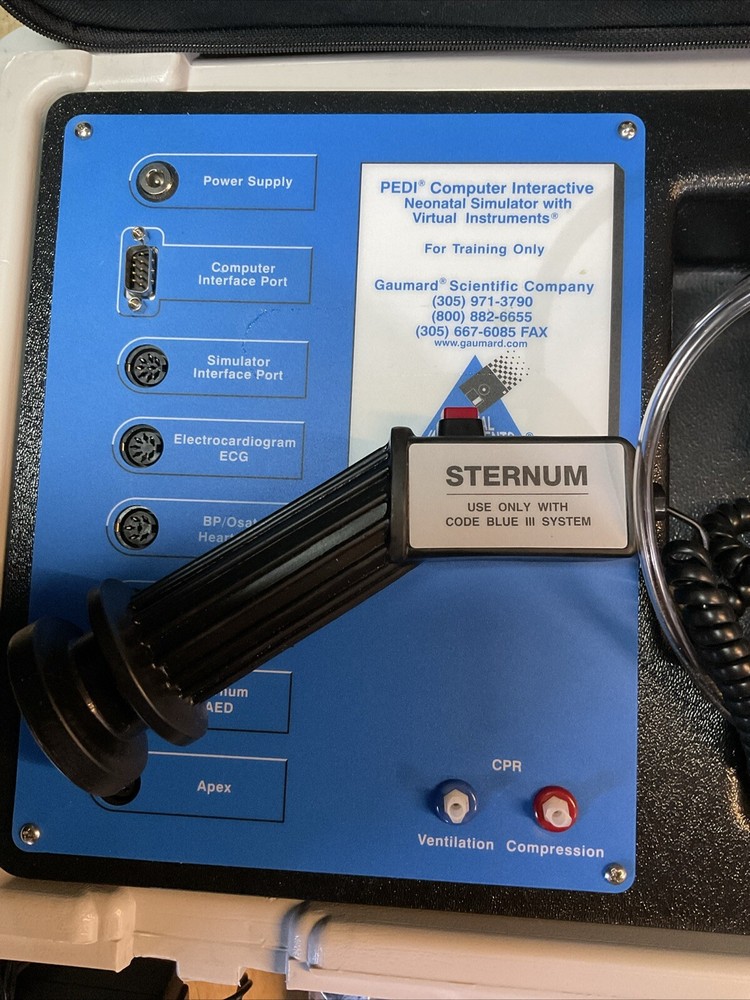 Guamard PEDI Computer Interactive Neonatal Simulator W Virtual Instruments