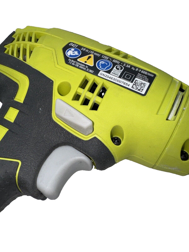 Ryobi Variable Speed 3/8" Compact Drill/Driver D43K Keyless Chuck with Tool Bag