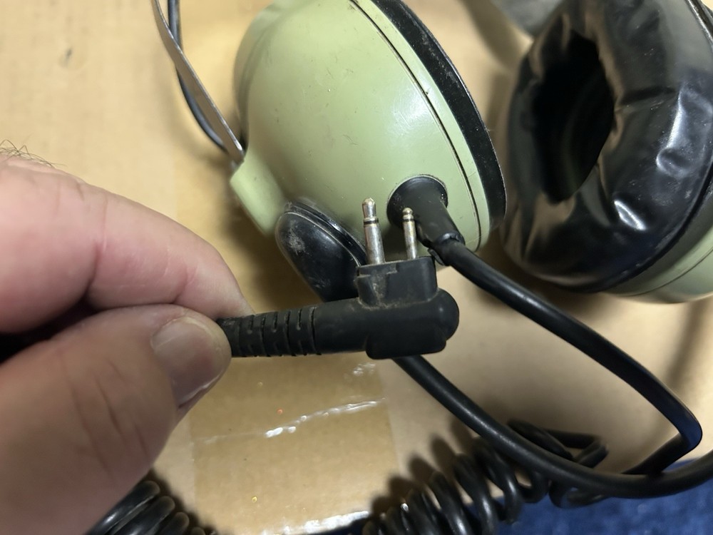 DAVID CLARK MODEL H6240-07 Aviation Pilot Head Headset Untested