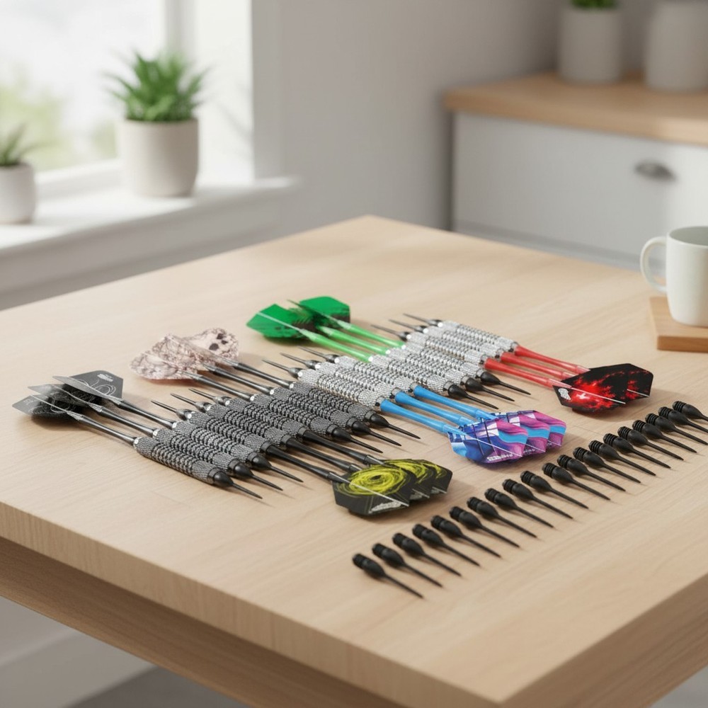 Customize Your Game: 18 Soft Tip Darts Set with Versatile Replacement Shafts