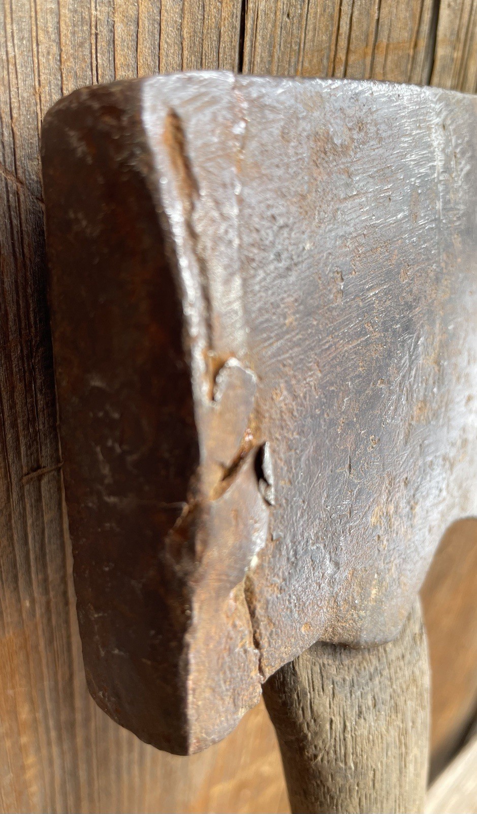 Revolutionary War 18th Century Nice Forged Iron Belt Axe Orig Handle ~ Rare