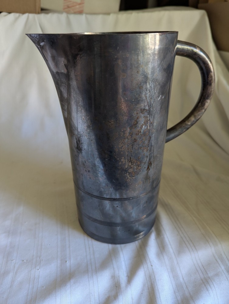 Lurelle Guild International Giftware Silver Plated pitcher 9.5" tall