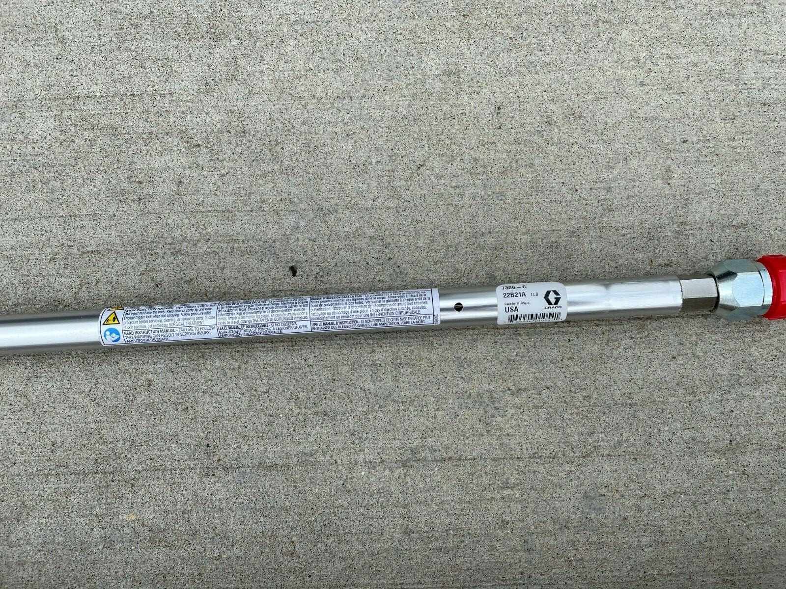 Graco 7306-G Extension Maxi Pole in. G in. 72 in. 22B21A Fast Free Shipping!