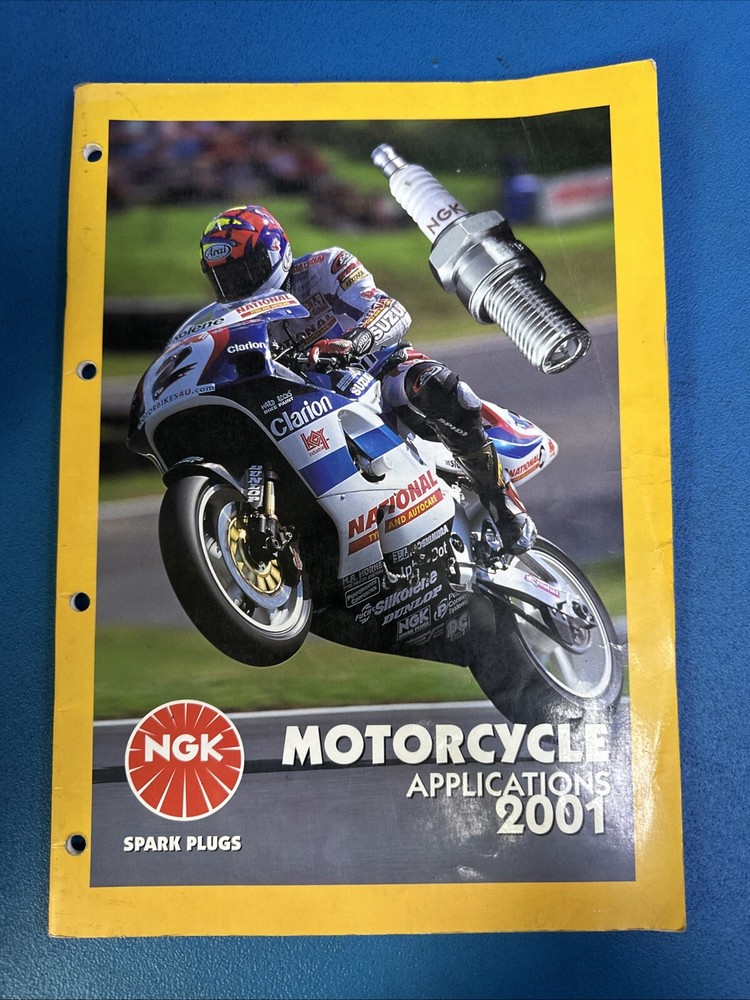 NKG MOTORCYCLE SPARK PLUG CATALOGUE 2001 SAME DAY DISPATCH