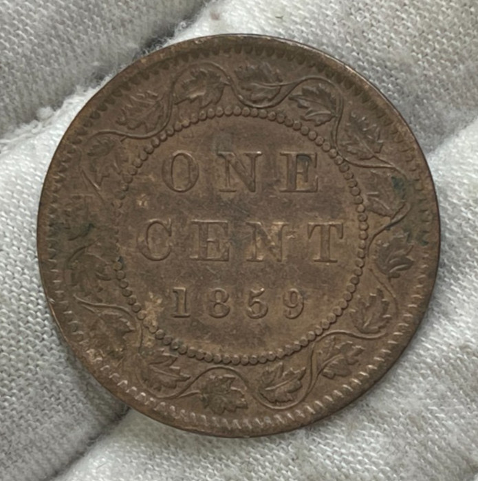1859 Canada One Cent Coin