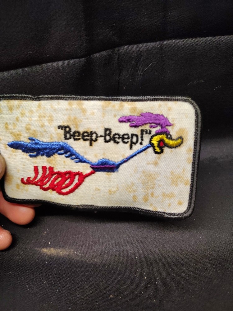 Vintage Mopar Roadrunner Patch Beep Beep 1970