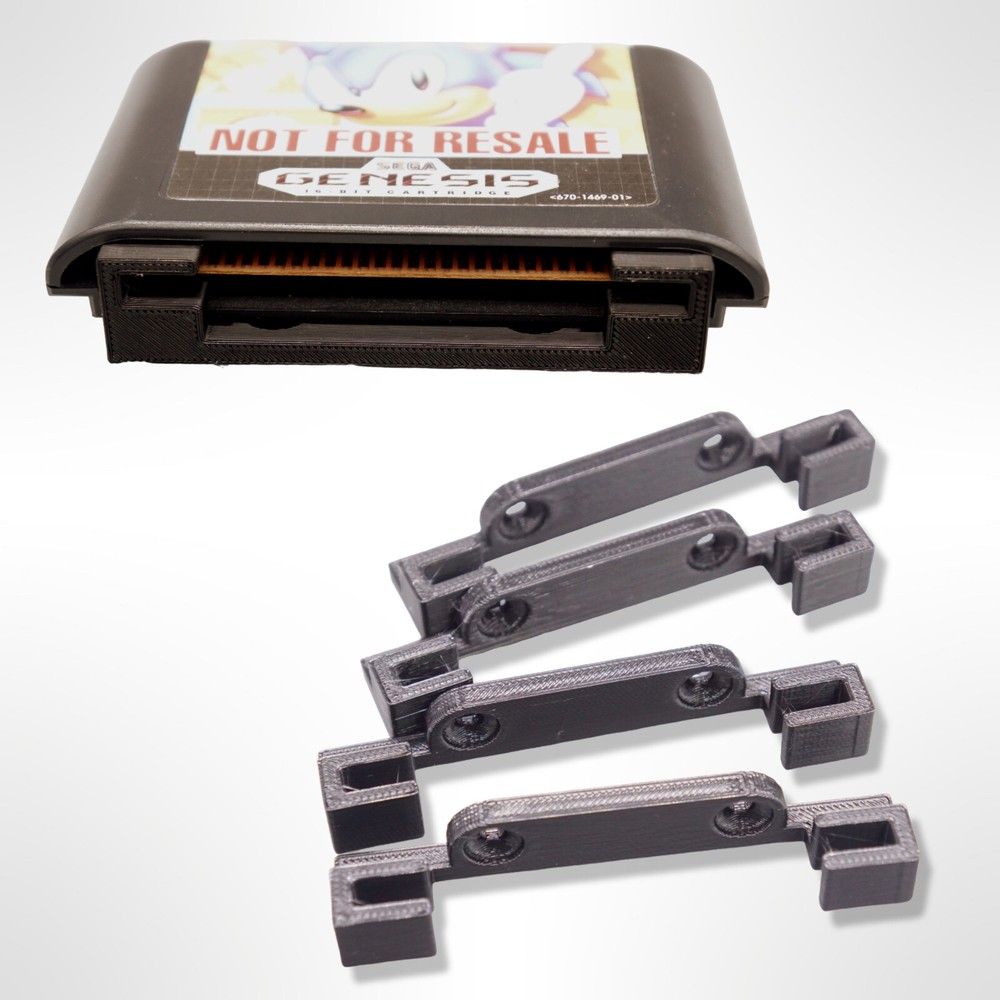 Custom Wall Mount Bracket Holder for Sega Genesis Cartridges *4-Pack*