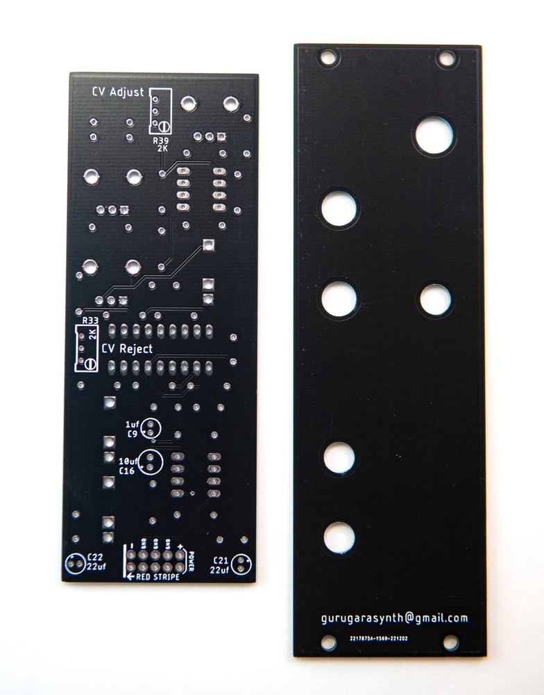 3320 High Pass Filter / Eurorack / VCF / PCB & Front Panel / DIY Synth Module