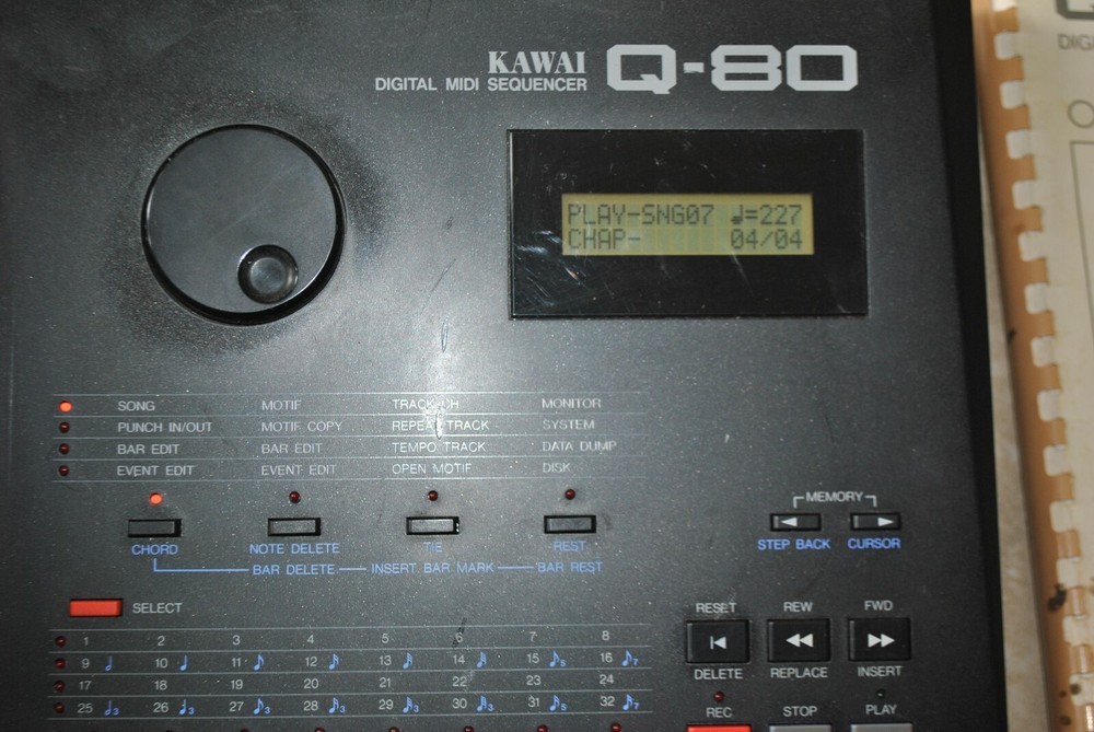 kawai q-80 digital midi sequencer read