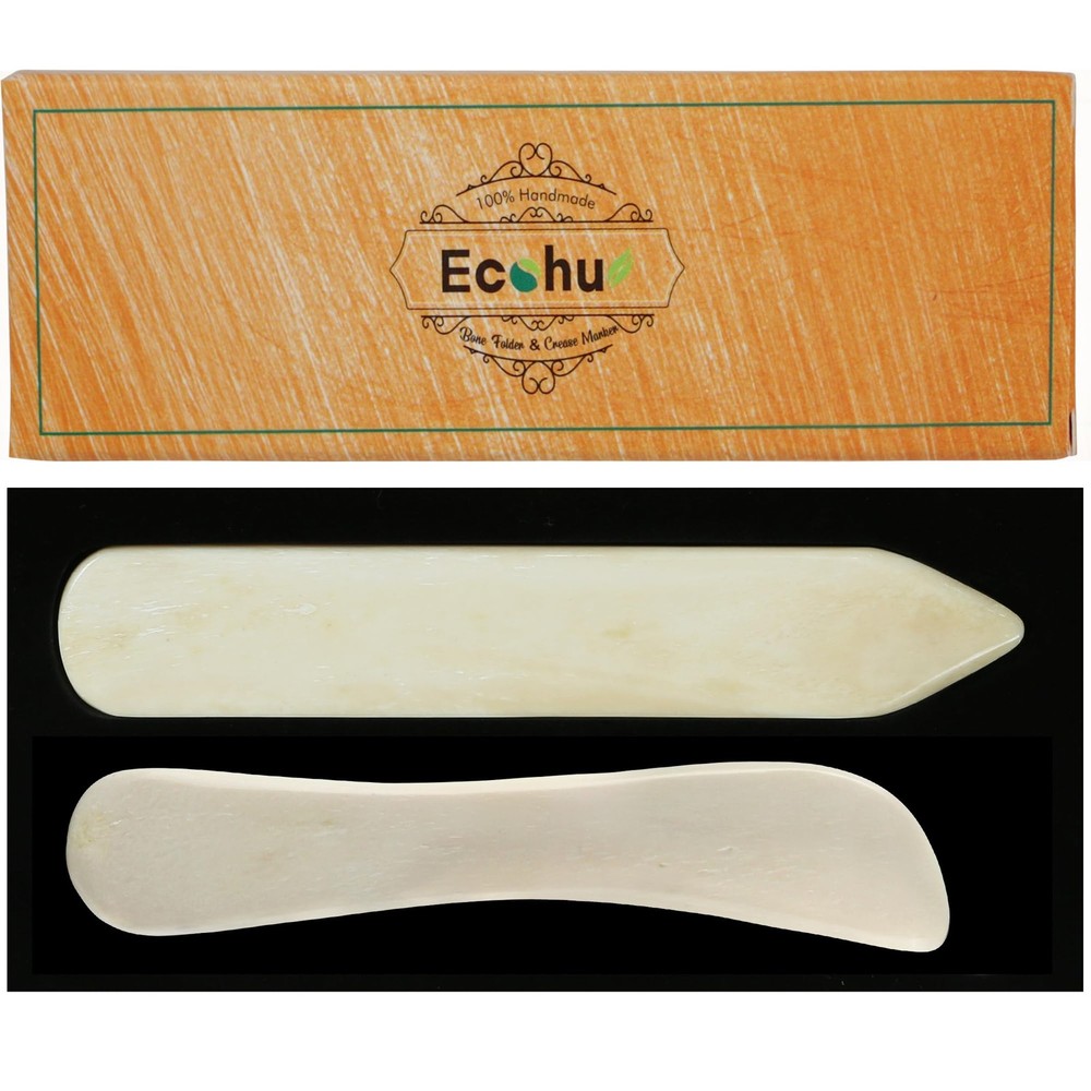 Ecohu Bone Folder & Creaser Tool - 2PCS - Scoring, Folding for Origami, Paper