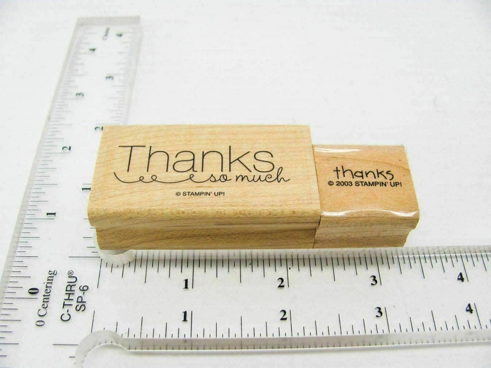 Thanks Rubber Stamp - Stamp Set A253