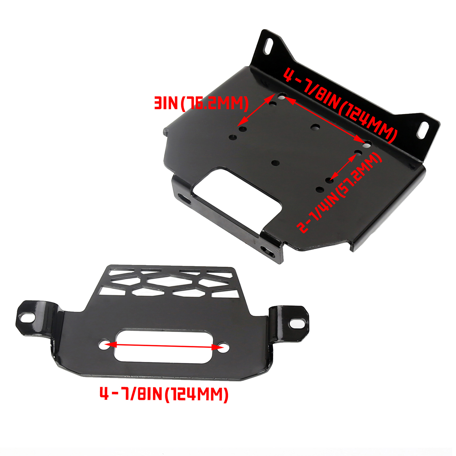 For Polaris 15-19 RZR 900&14-19RZR 1000&General Winch Mount Plate Bracket 101220