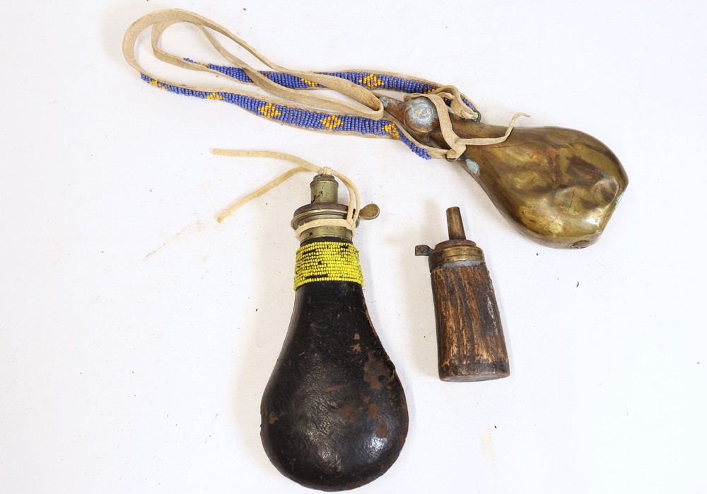 Three Powder Flasks