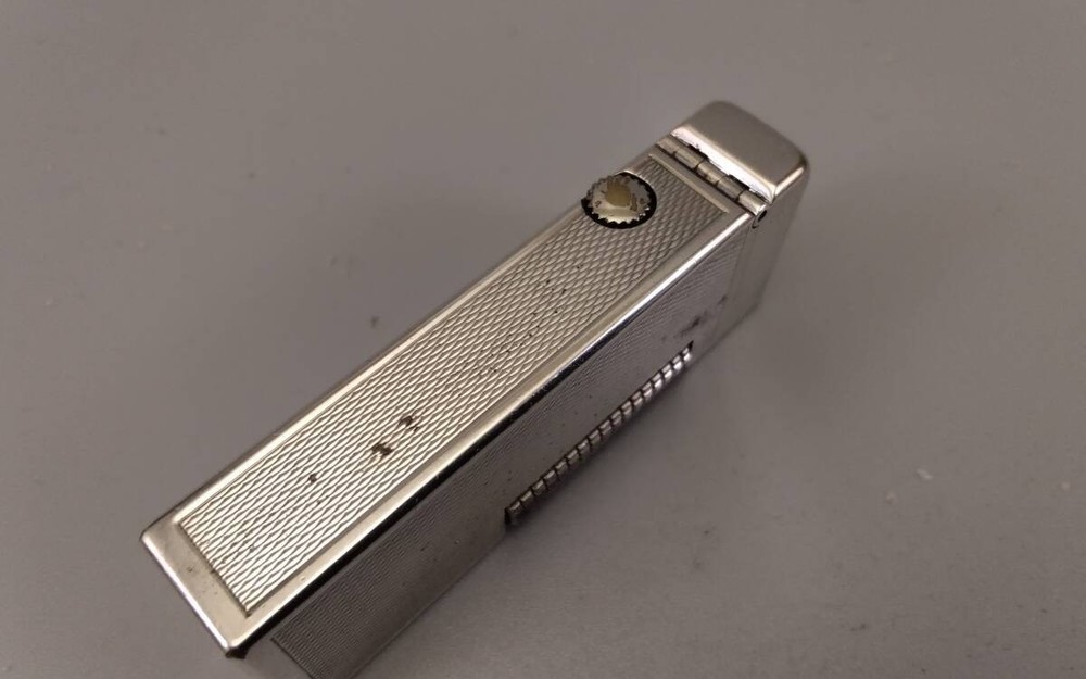 Dunhill Rollagas Early Model Silver Lighter Fully Working
