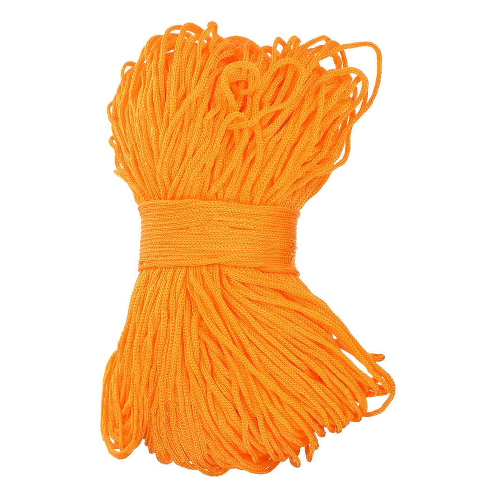 Macrame Cord 2.5mm x 219 Yard, Polyester Macrame Rope Twisted Yarn-Orange