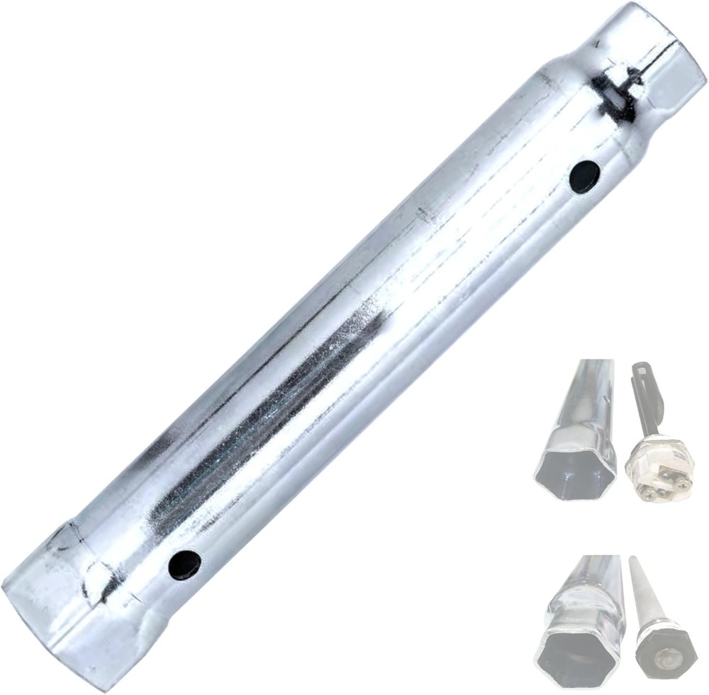 Rv Water Heater Anode Rod & Element Socket Wrench - 10" Dual Hex Extra Torque...